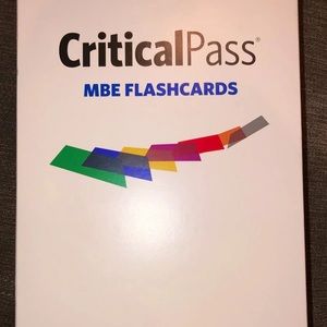 Critical Pass MBE Flashcards 2020